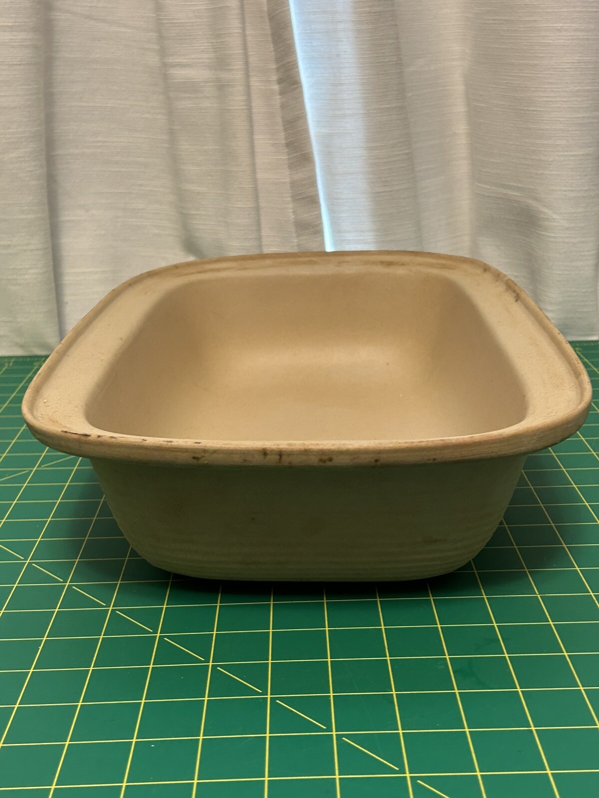 PAMPERED CHEF Family Heritage Classics STONEWARE Rectangular Lid Bowl Baker 1435