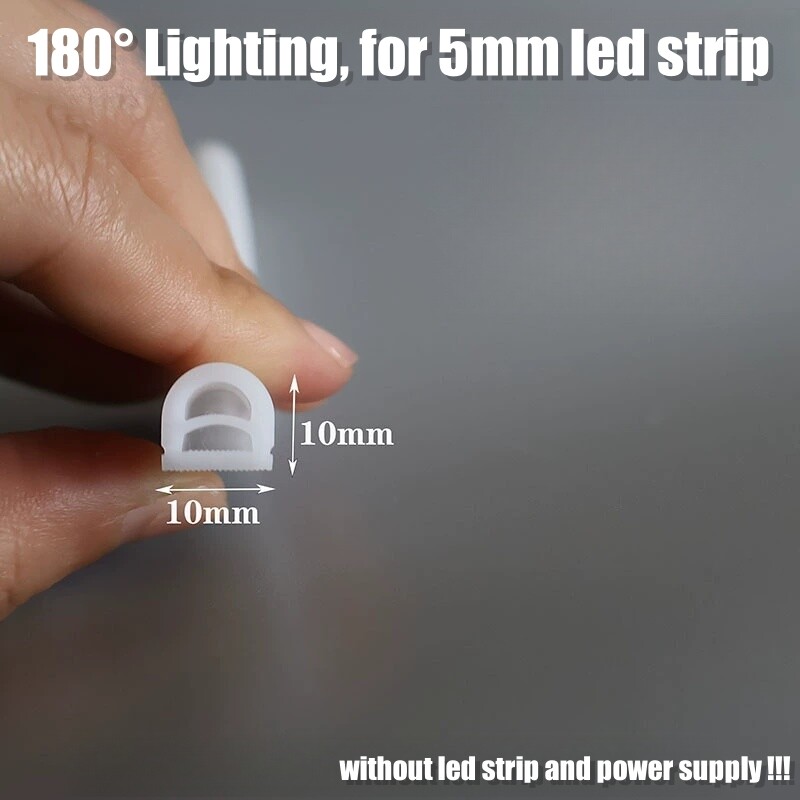 Round 360° Silicone Waterproof Tube Designed for COB PCB LED Light Strips