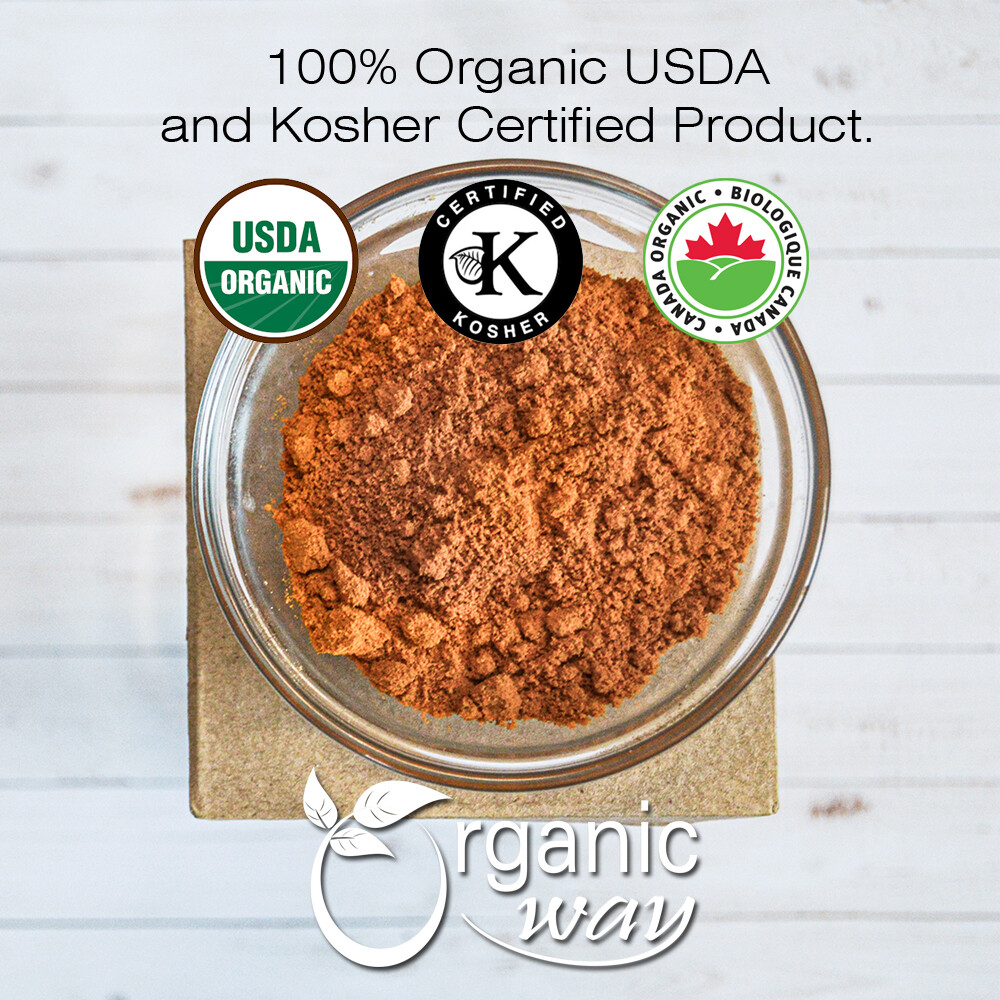 Organic Way Turmeric / Haldi Root Powder – Organic, Kosher & USDA Certified