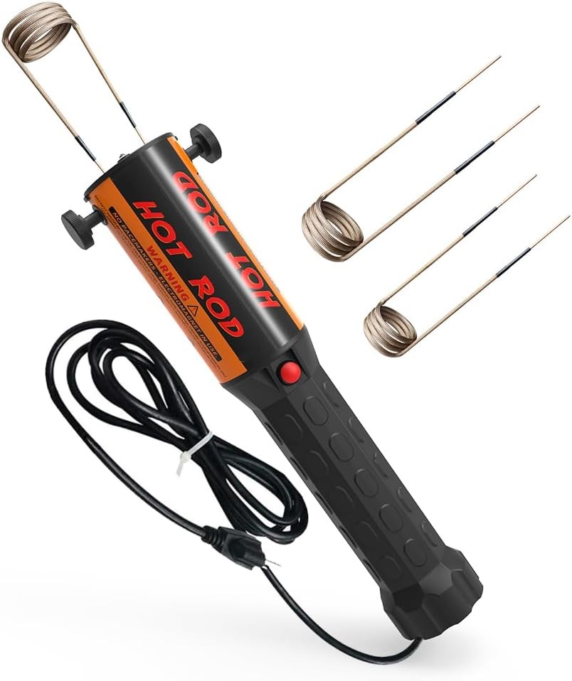 1100W 110V Magnetic Induction Heater Kit with 3 Coil, HVAC Heaters & Accessories