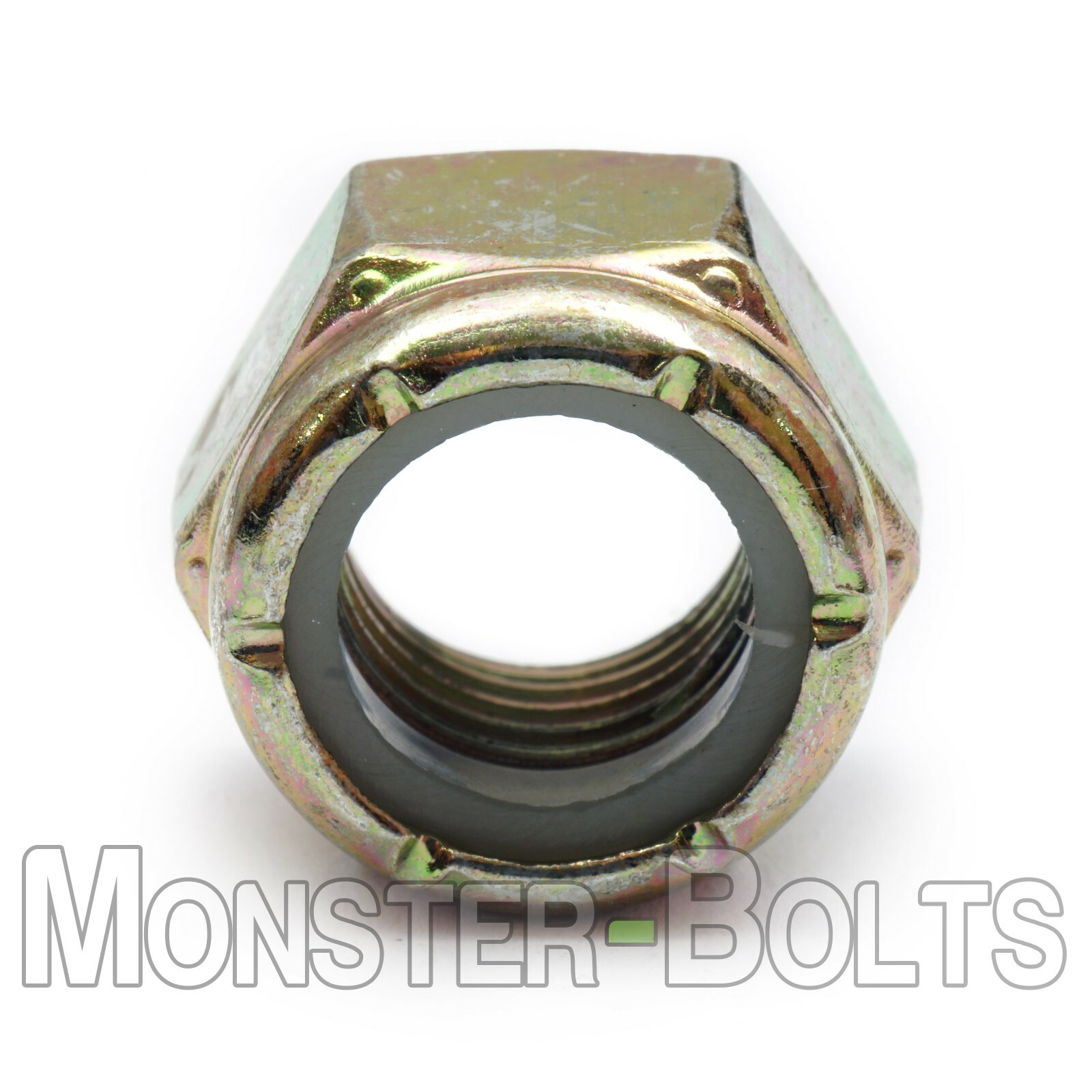 Nylon Insert Lock Nuts Zinc-Yellow Grade 8, 1/4-20 1/4-28 5/16-18 3/8-16 7/16-14