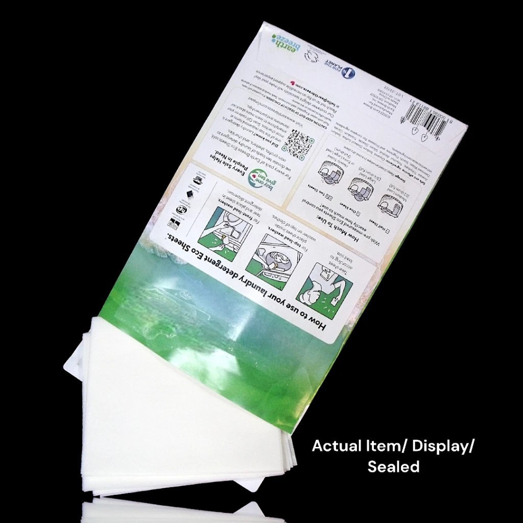 1-3 Pack Earth Breeze Fresh Scent Laundry Detergent Sheets 60 Loads Each