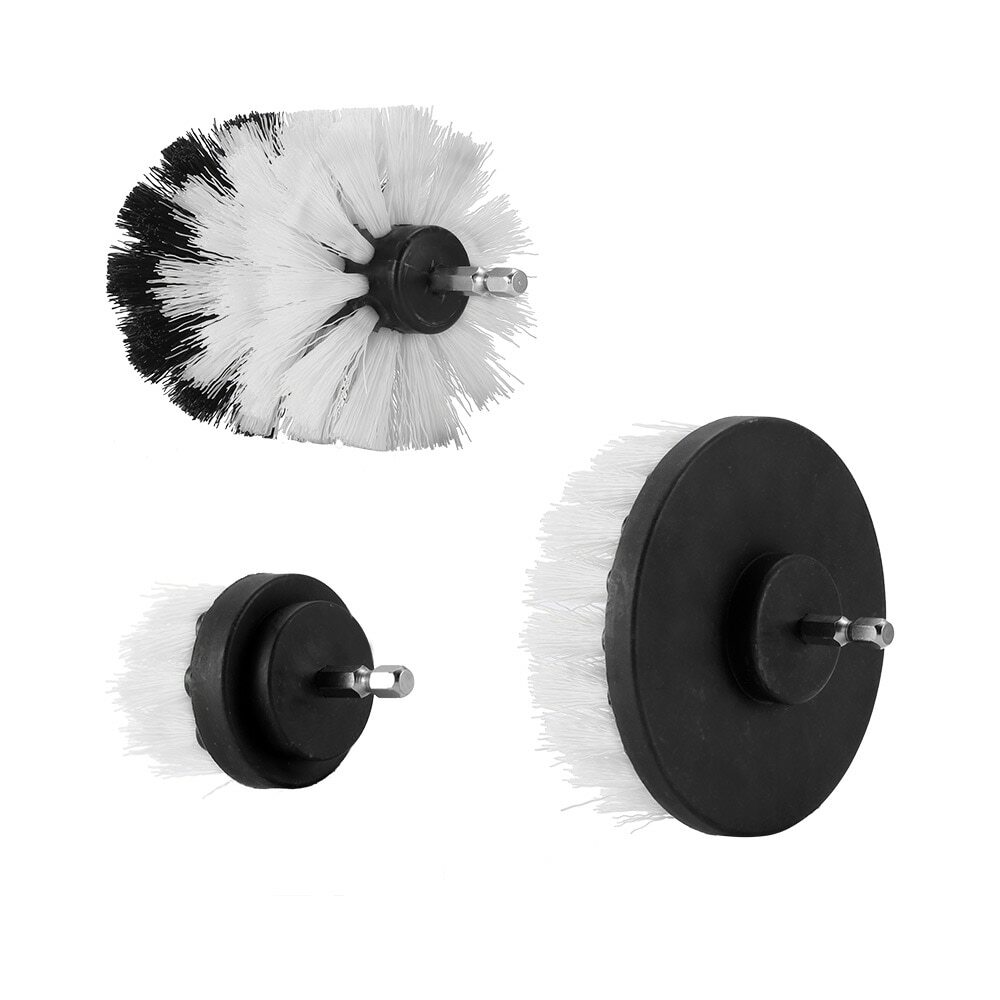 3-Pack Brush Set Power Kit Scrubber Drill Attachments For All type of Cleaning