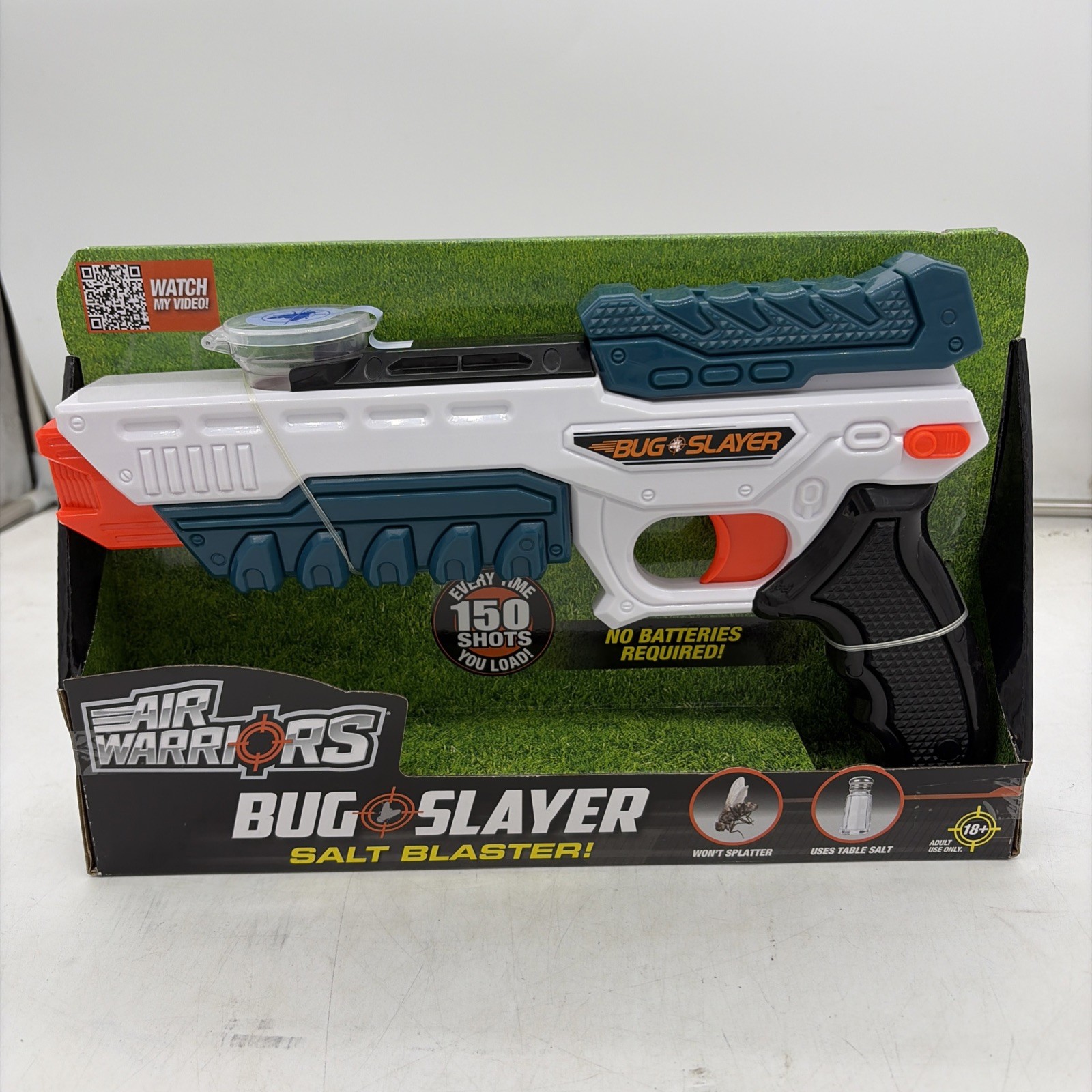 Bug Slayer Salt Blaster Bug Killer Fly Stopper Pistol Gun with Safety 🆕