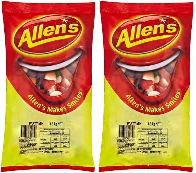 Bulk Lot 2.6kg x Allens Party Mix Lollies Candy Buffet Sweets Party Treats Lolly