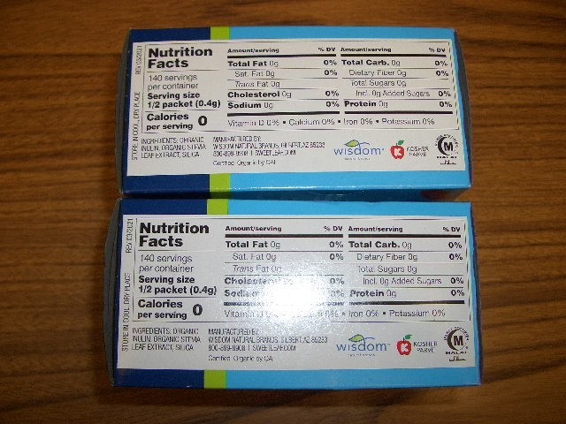 2 Boxes Sweet Leaf Organic Stevia Sweetener 70 Packets in each box Exp 4/29/2028