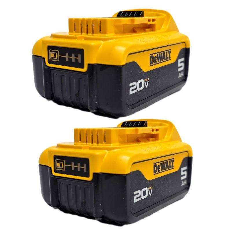 DEWALT DCB205-2 20V MAX Premium Lithium-Ion 5.0Ah Battery Pk 2 Pack 2025 Date