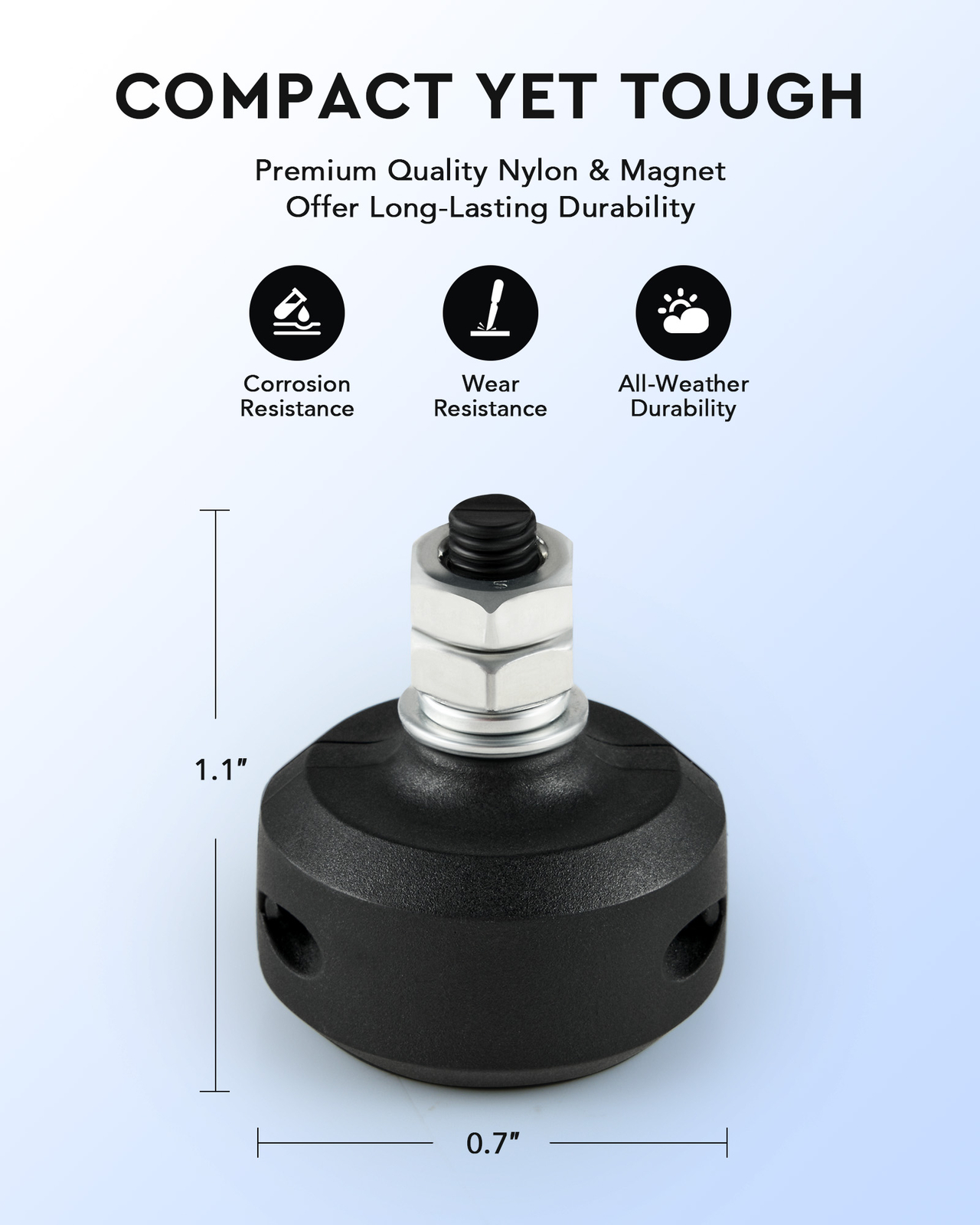 CO-Z Round Magnetic Limit Switches Nylon Gate Magnets for Sliding Gate Opener