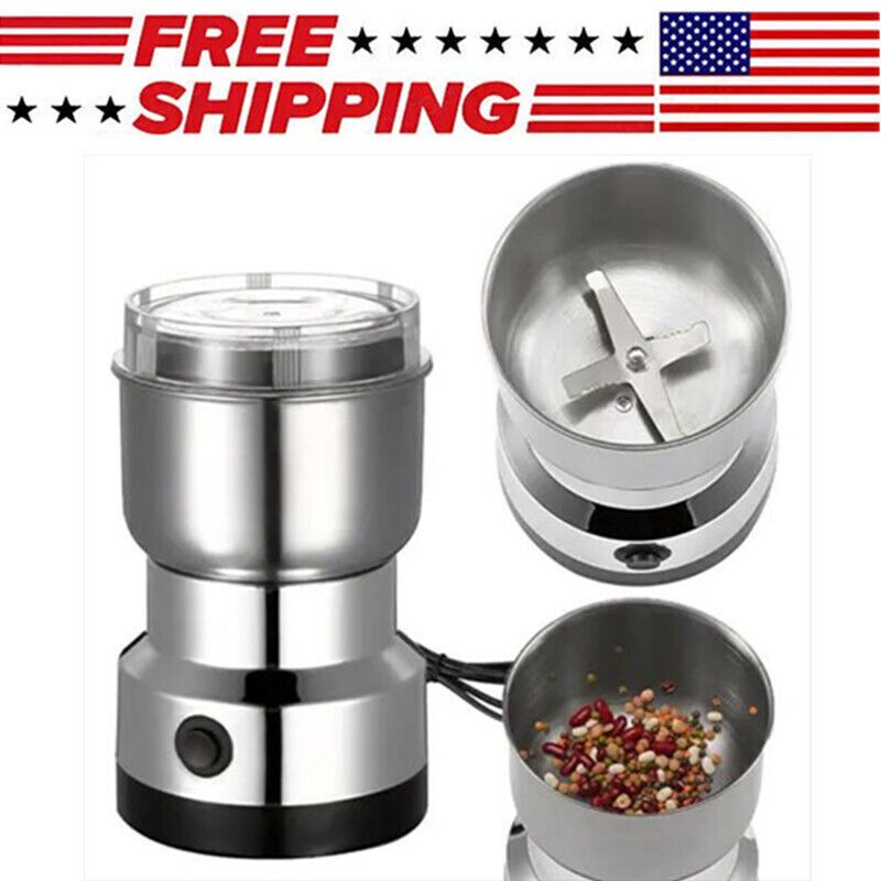 Electric Coffee Bean Grinder Nut Seed Herb Grind Spice Crusher Mill Blender USA