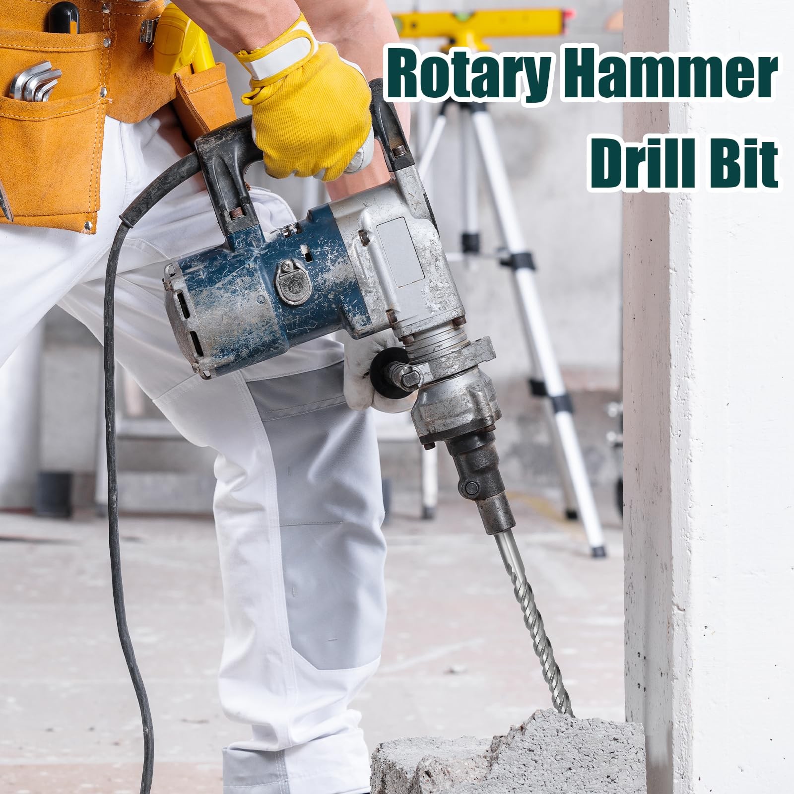 7/8 in x 14.2 in (22 x 360mm) SDS Plus Rotary Hammer Drill Bit, Concrete Dril…