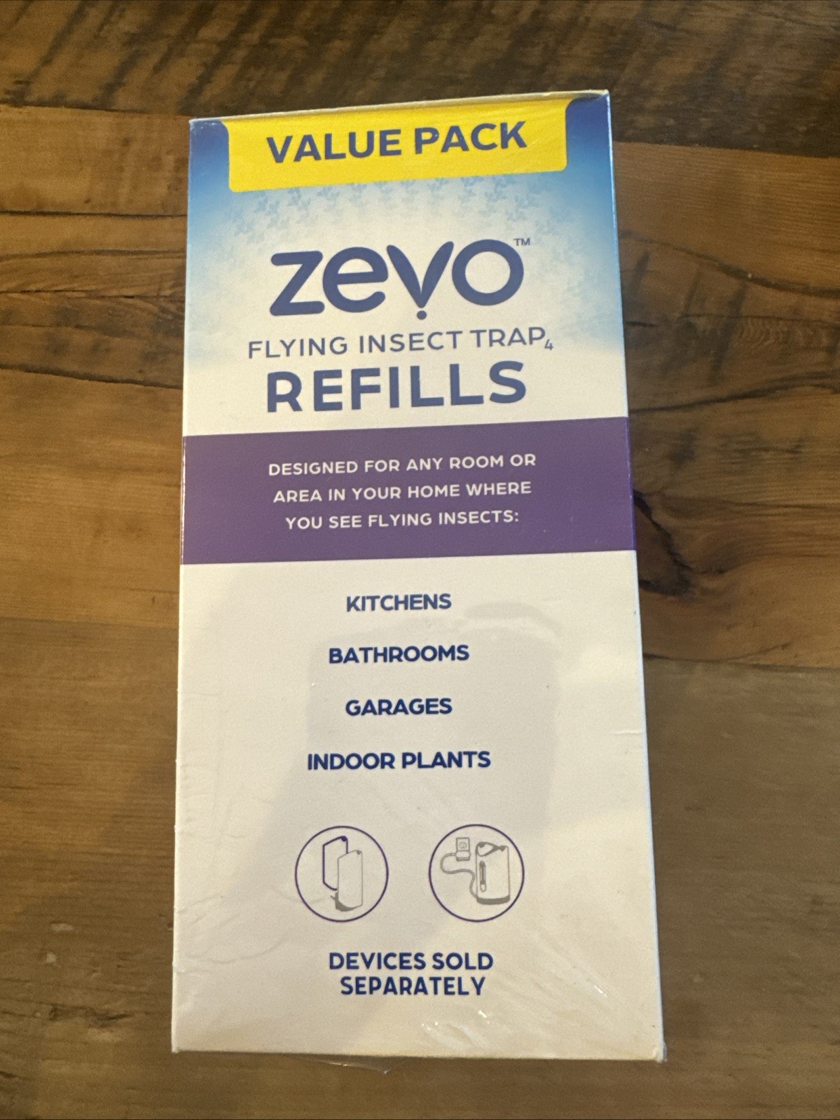 Zevo Flying Insect Trap, Fly Trap Refill Cartridges 4 Cartridges
