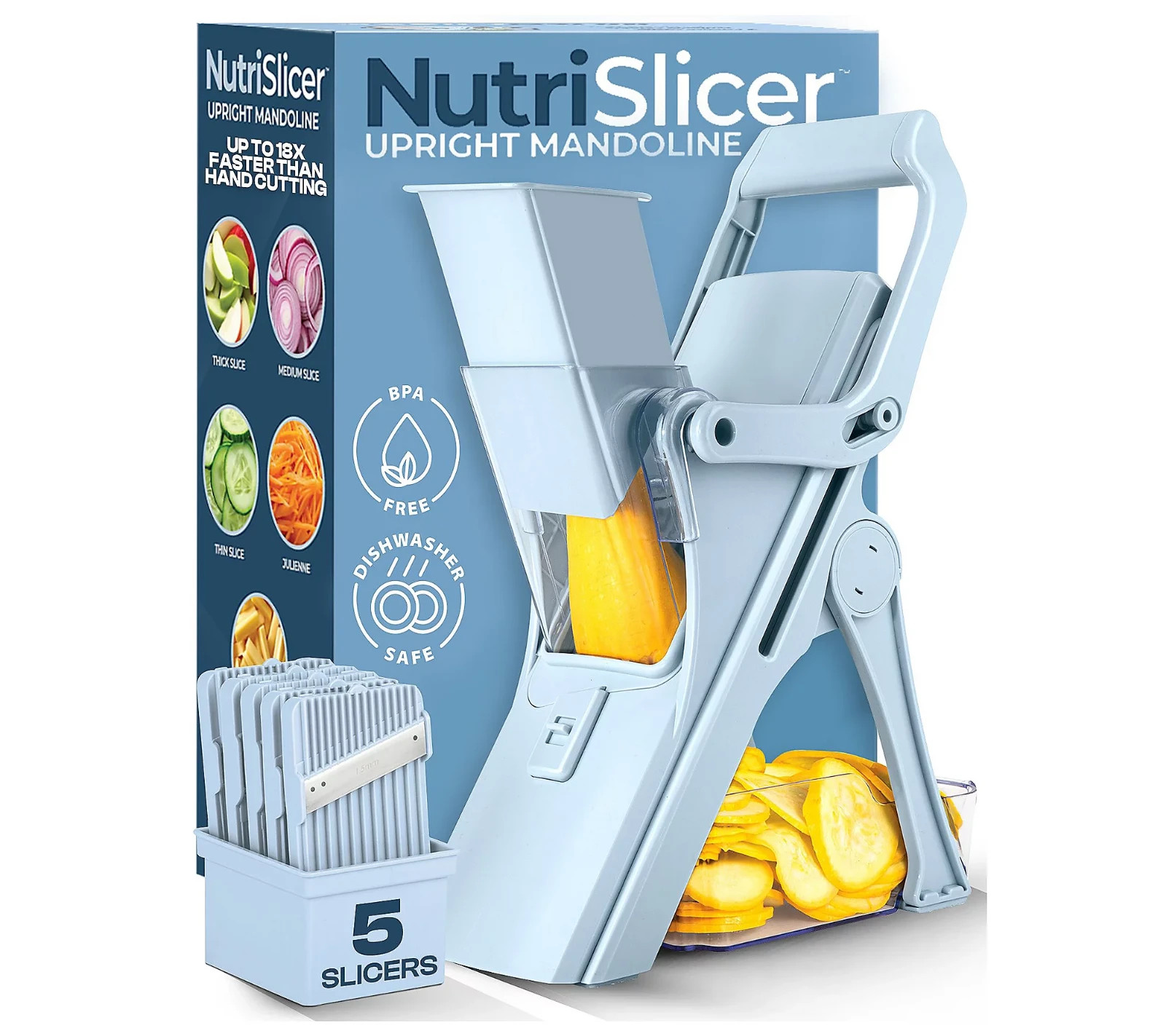 NutriSlicer 5-in-1 Standing Upright Multifunctional Mandoline