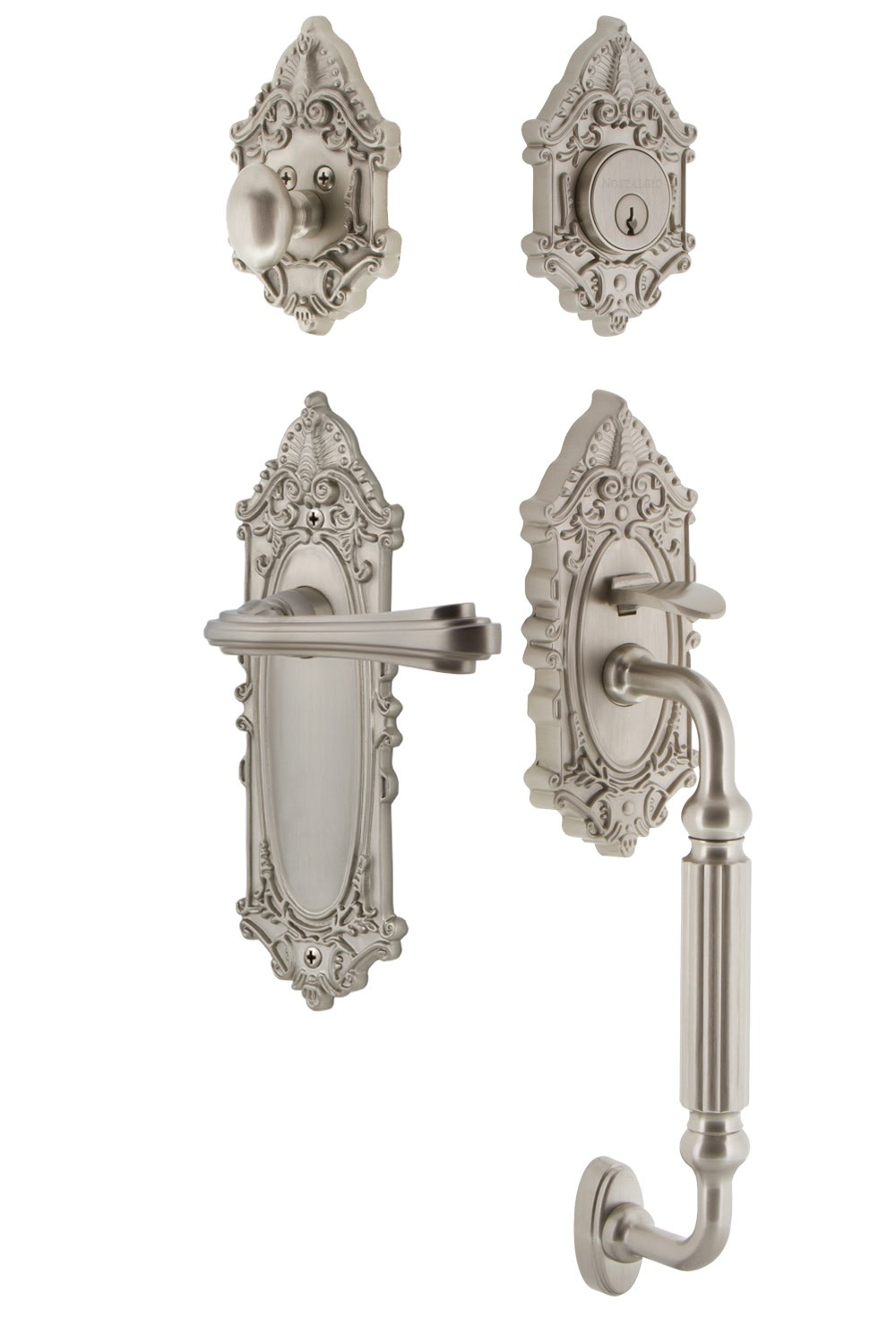 Nostalgic Warehouse VICFLR_ESET_234_FG_RH Victorian Right Handed – Nickel
