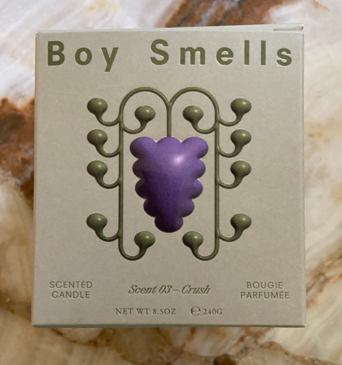 BOY SMELLS~Crush~Farm to Candle Collection~Scent 03~8.5 oz~New In Box