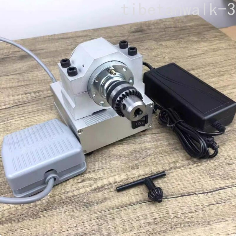 8000rpm Adjustable Fishing Float Body/Tail Paint-24V DC Mini Electric Lathe