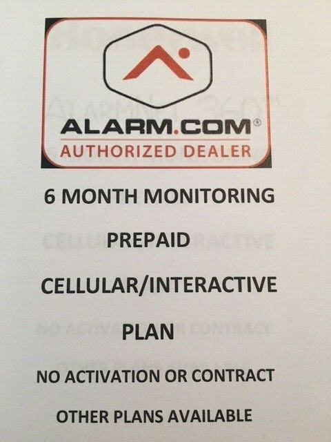 Alarm.com 6 Months Cellular Interactive Alarm Monitoring No Contract 2gig XTI