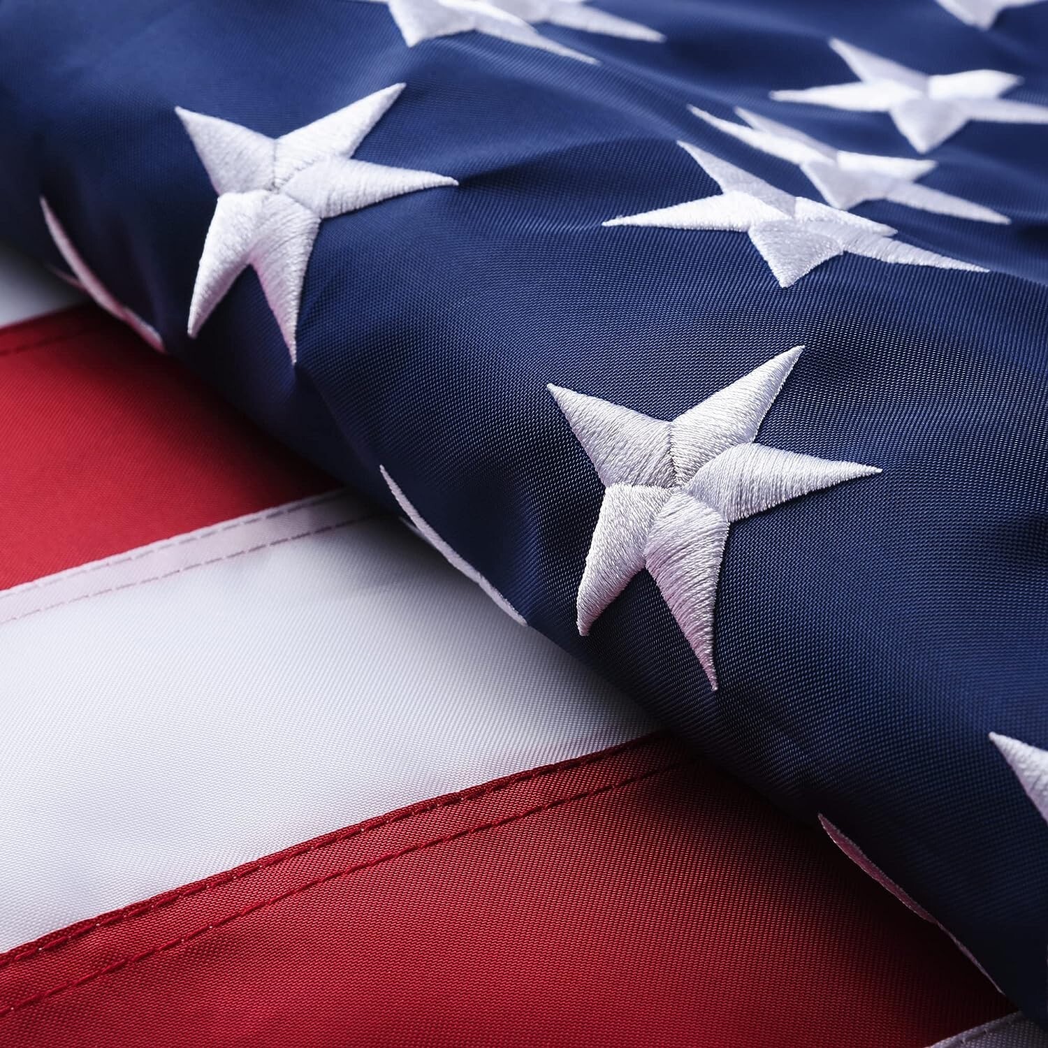 TBC 2×3 3×5 4×6 5×8 6×10 Ft American Flag Embroidered USA Nylon Better Quality