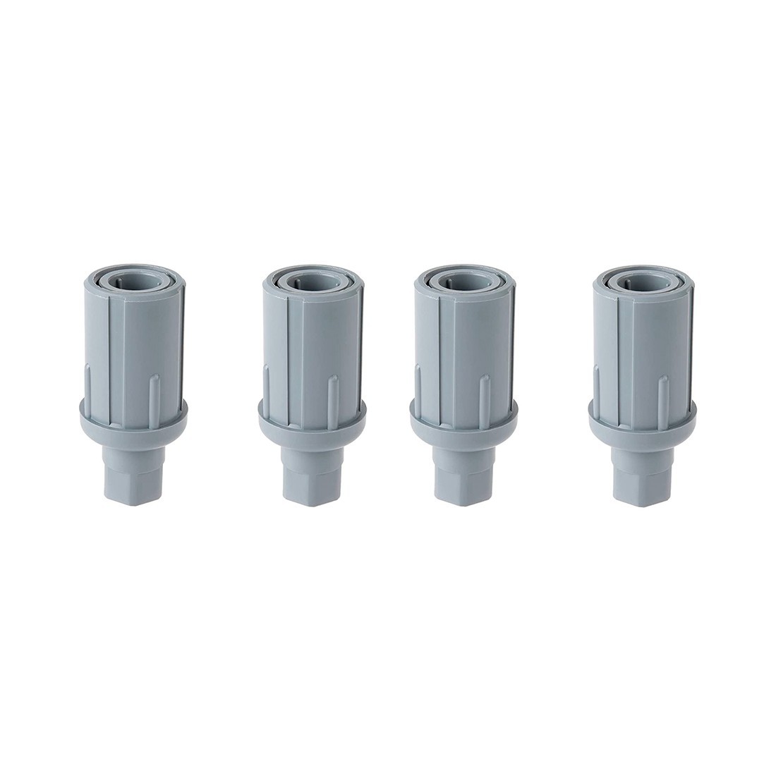 Adjustable Plastic Bullet Feet for Work Table | 1-5/8 in. O.D Tubing | Set of 4