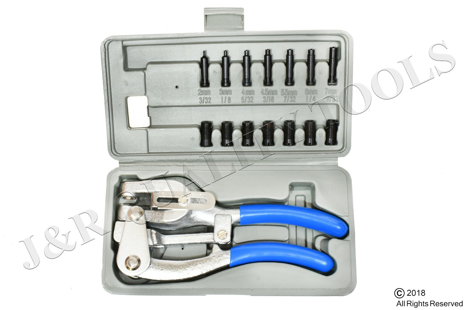 New Hand Held Power Hole Punch Set Sheet Metal Plastic Die Aviation Heavy Duty
