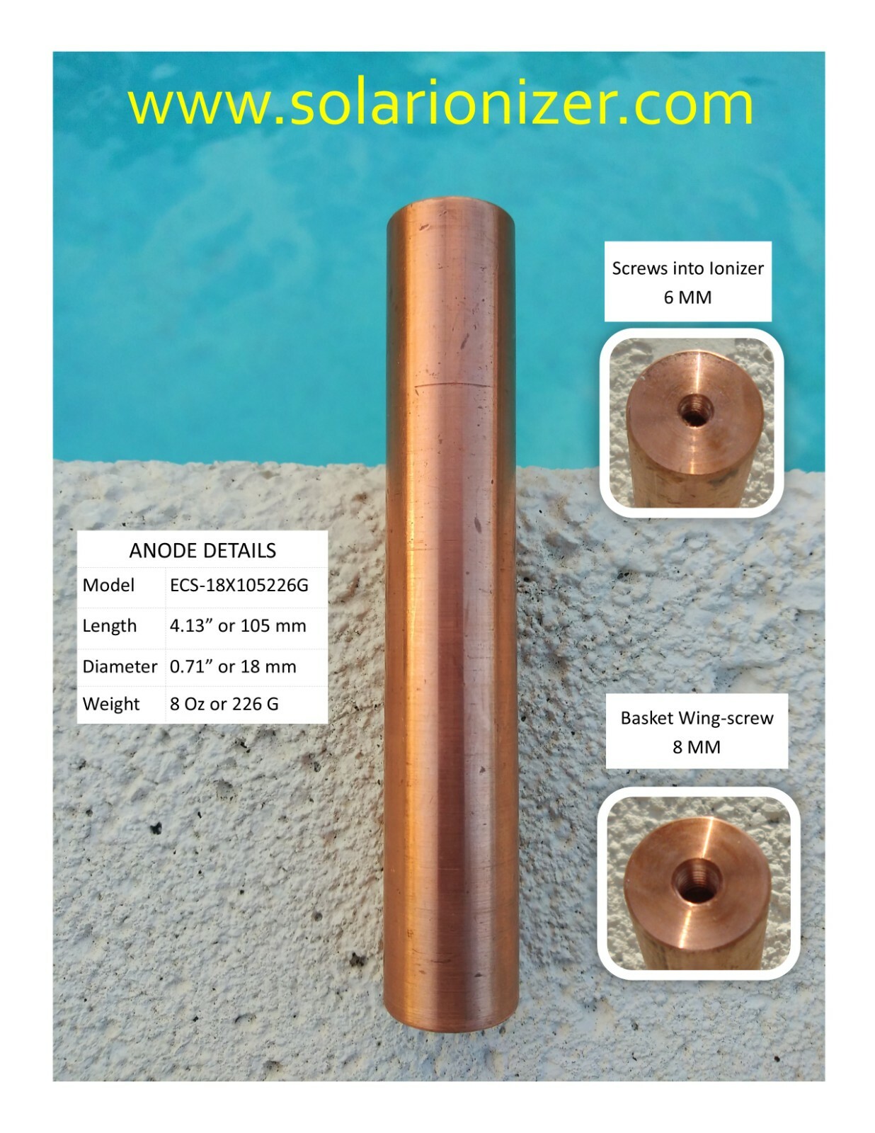 Solar Copper Anode Kit | Read Description before order | BEST DEAL