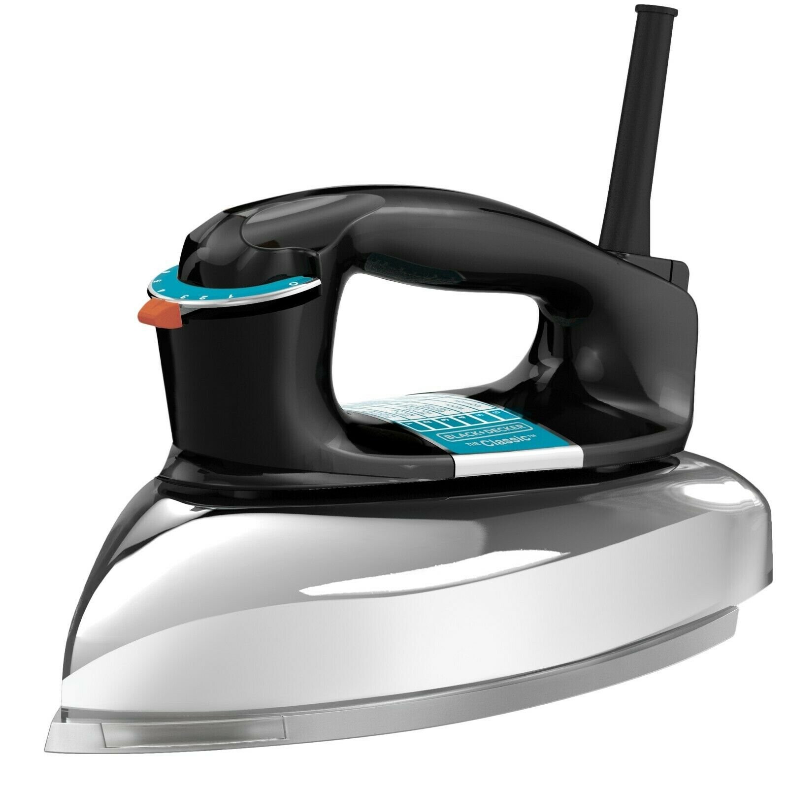 Black & Decker F54 Heavyweight Aluminum Classic Dry Iron Flat Iron Black NEW