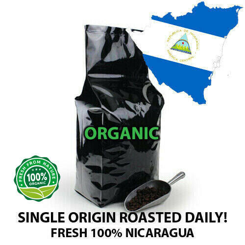 2, 5, 10 LB ORGANIC NICARAGUA FRESH ROASTED COFFEE BEANS – ORGANIC ARABICA