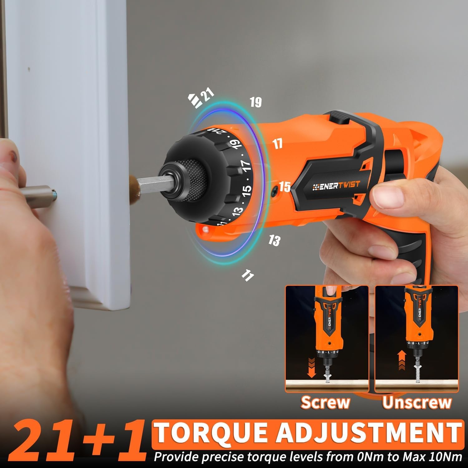 8V Max Cordless Electric Screwdriver Set, 82 Accs, 10Nm, LED