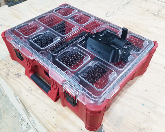Packout Mount for Dewalt DCB107 (Charger Not Included)