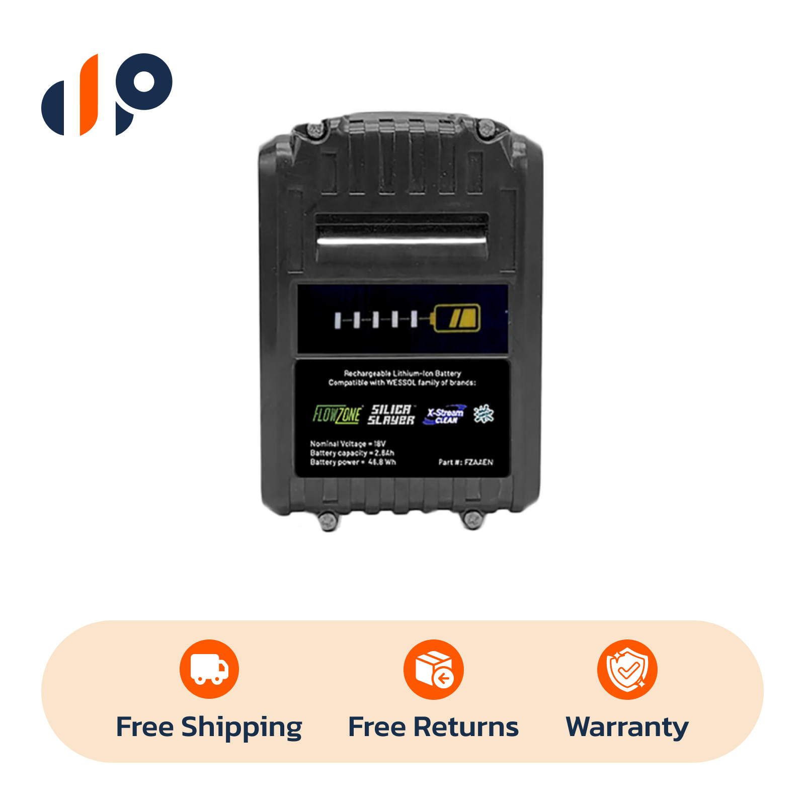 FlowZone Lithium-Ion Battery 18V 2.6Ah | FZAAEN