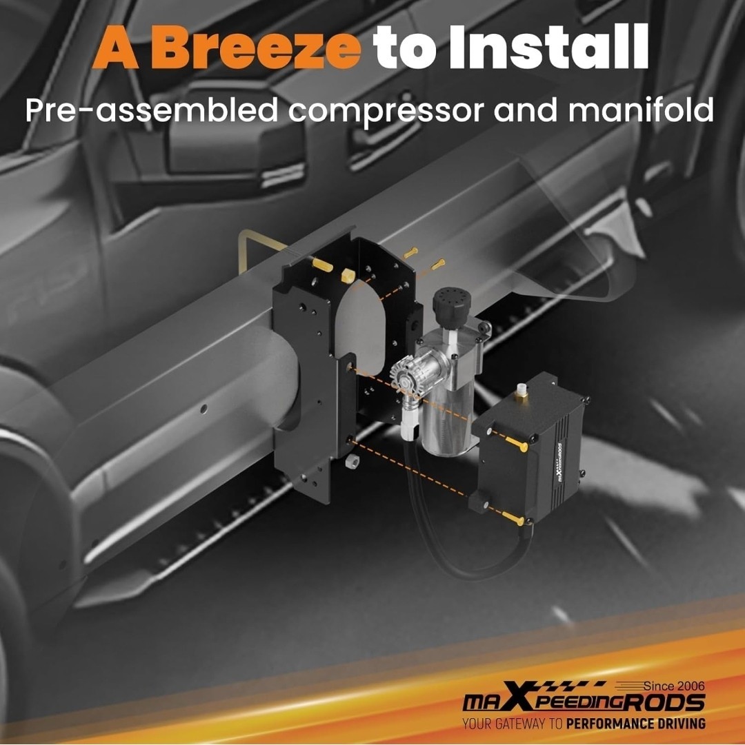 maXpeedingrods Wireless On Board Air Compressor App and Remote Contrl 120 PSI