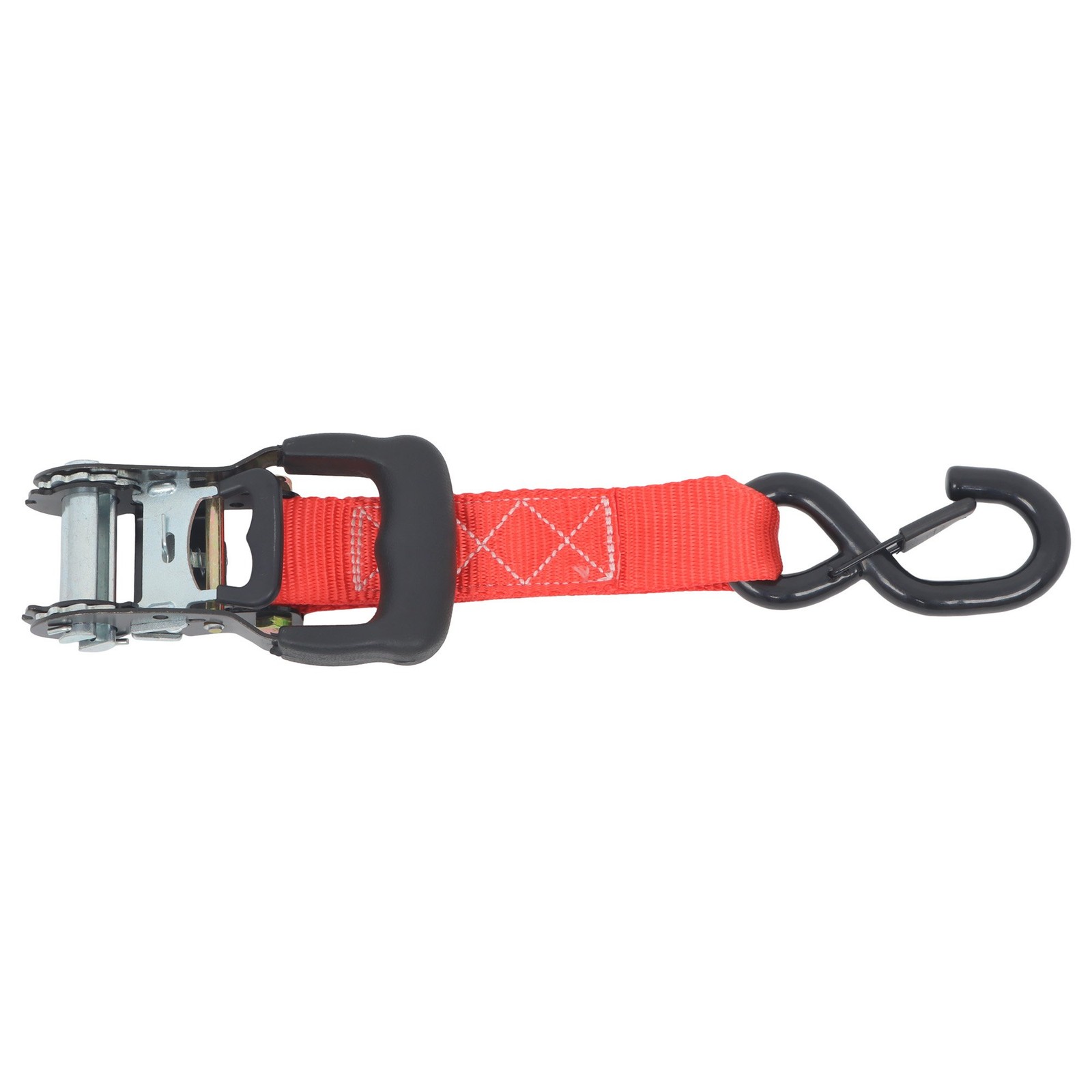 4 Pack 1.6″ x 8′ Ratchet Tie Down Straps Red 5208 lbs Break Strength w/ S Hooks
