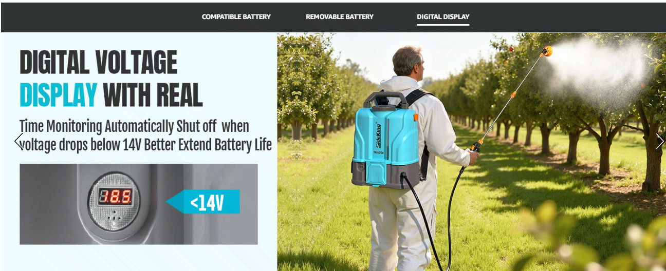 4.2 Gal Battery Backpack Sprayer, 120 PSI, Fits DeWalt 20V Battery