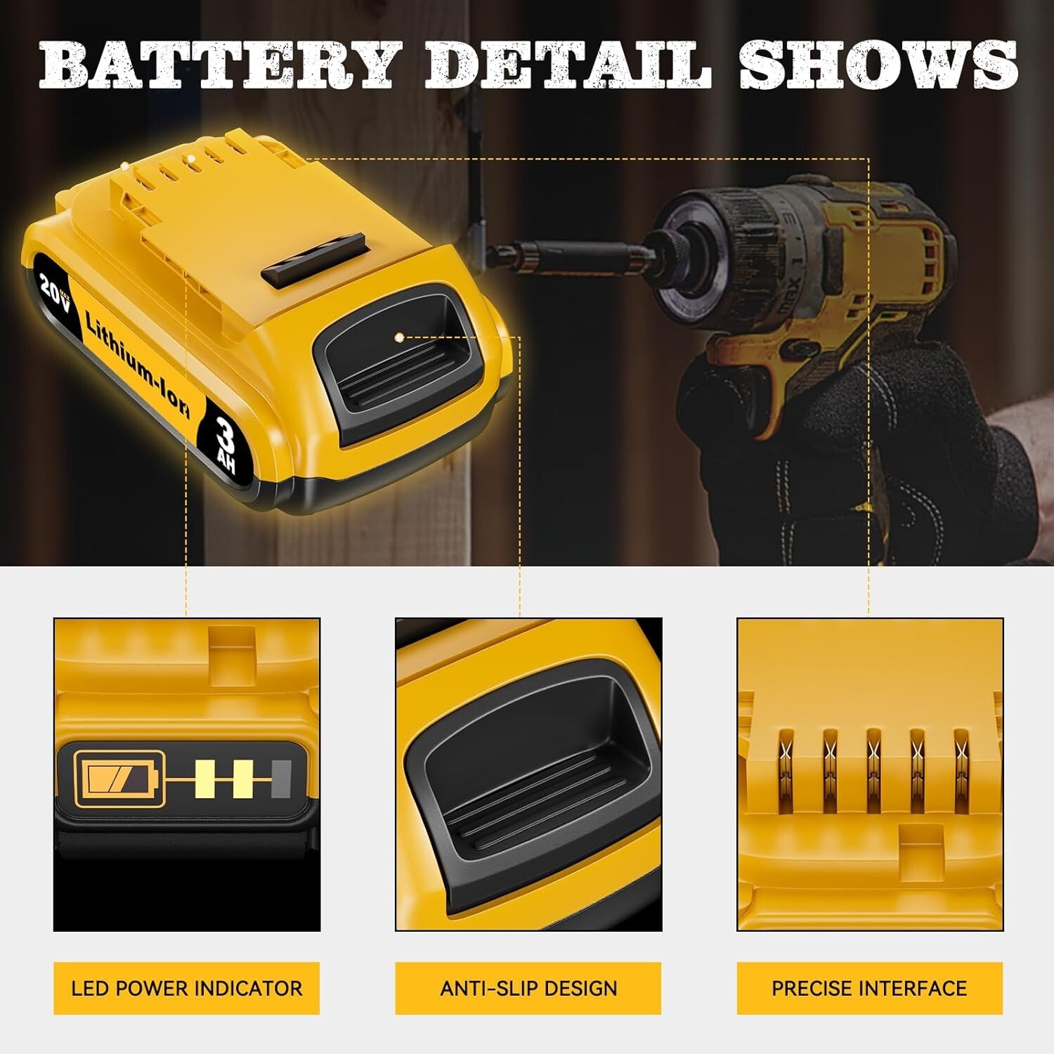 2PACK 10PACK For DeWALT DCB210-2 20V MAX XR 10.0 AH Lithium-Ion Battery DCB210