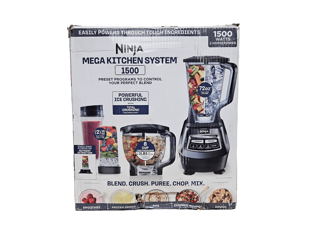 Ninja Mega Kitchen System Blender Processor Nutri Ninja Cups 1500W BL770