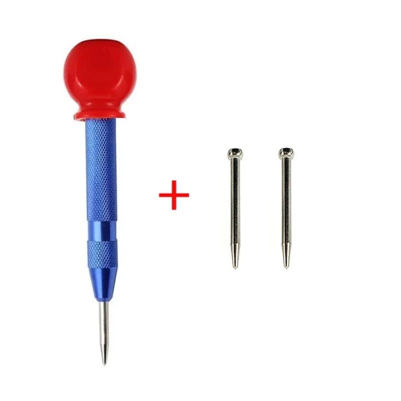 2 Super Strong Automatic Centre Punch Adjustable Spring Loaded Metal Drill TooL
