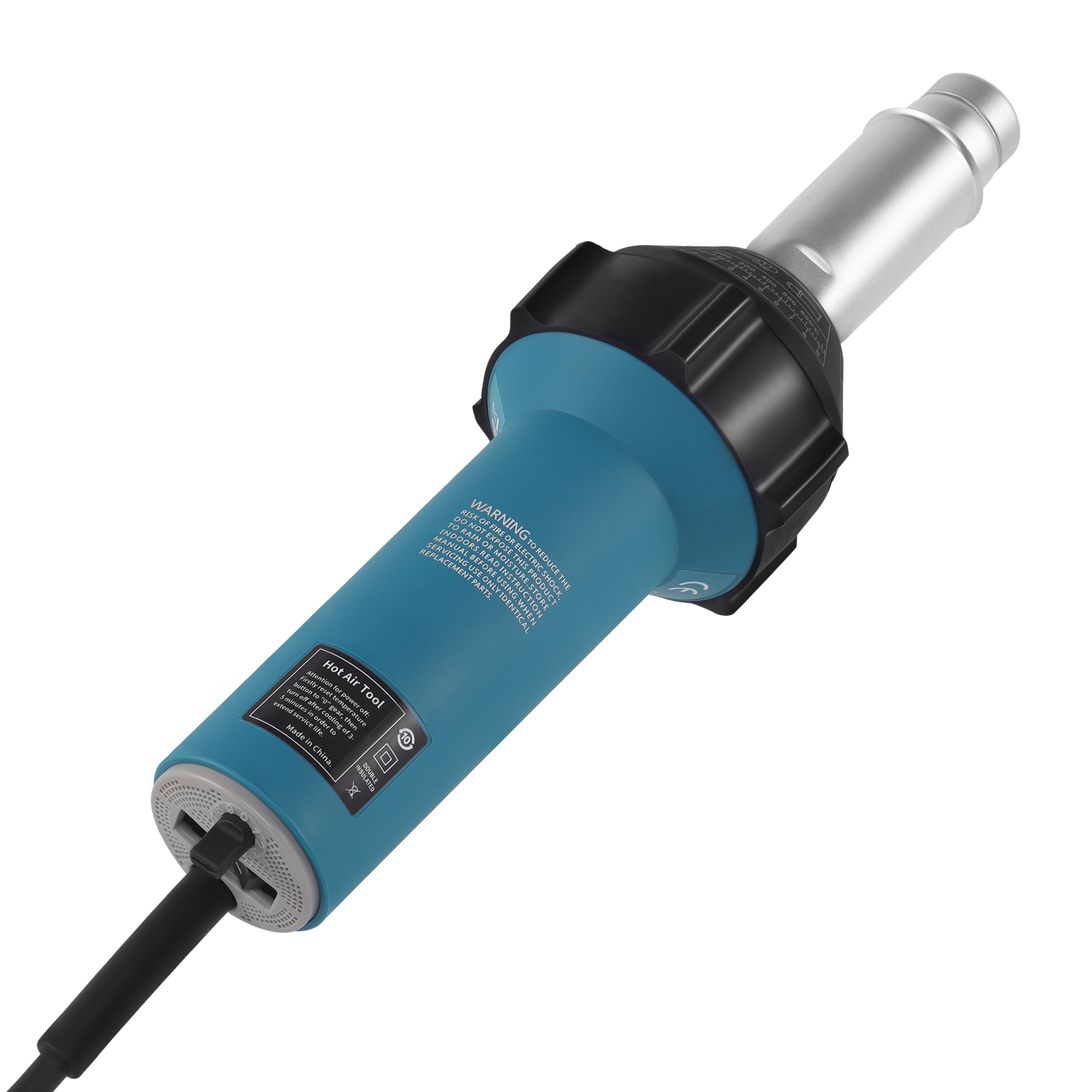 1500W Professional Hot Air Gun Heating Gun Plastic Welder Tool with Nozzles