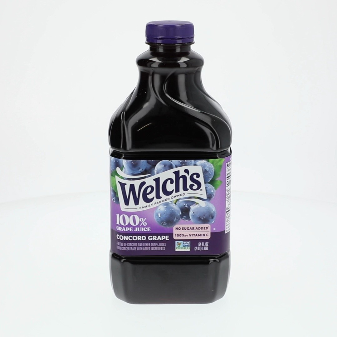 Welch’s 100% Grape juice, concord Grape, 64 fl oz bottle…. 2 Pack