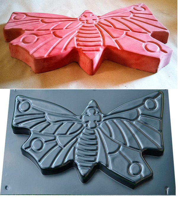 Concrete Mold DECORATIVE Stepping Stone Mold ABS plastic garden path decor