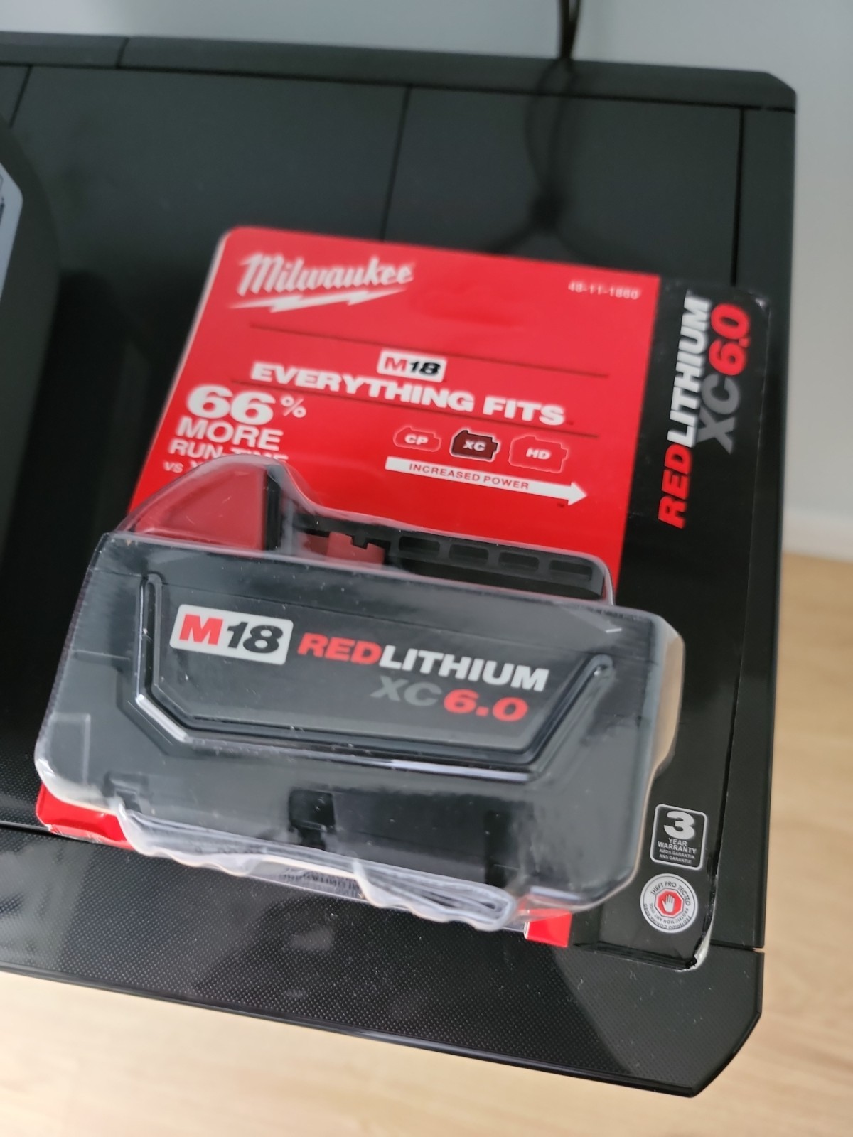 1 PCS 18V Milwaukee 48-11-1860 6.0 AH Batteries M18 XC18 48-11-1860 New In Pack
