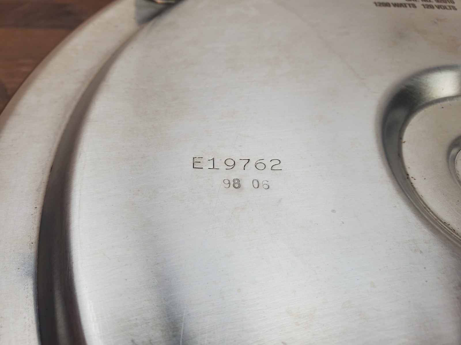 Vtg Lifetime 12″ Liquid Core Electric Casserole Skillet E19762 Tested 1998 Clean
