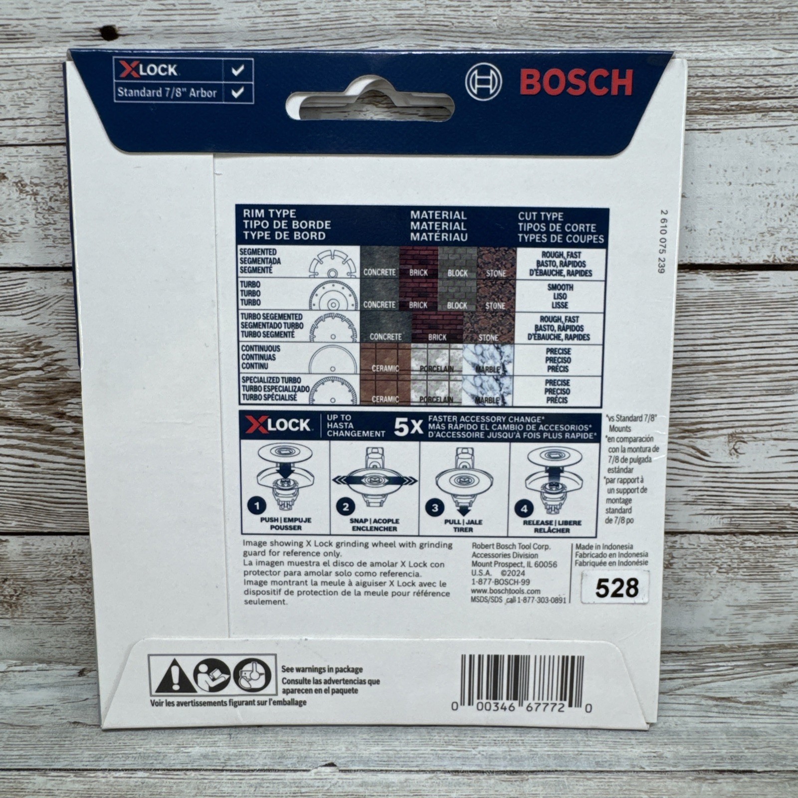 Bosch 4-1/2″ X-LOCK Continuous Rim Diamond Wheel Cutting Blade DBCX04501 NEW (2)