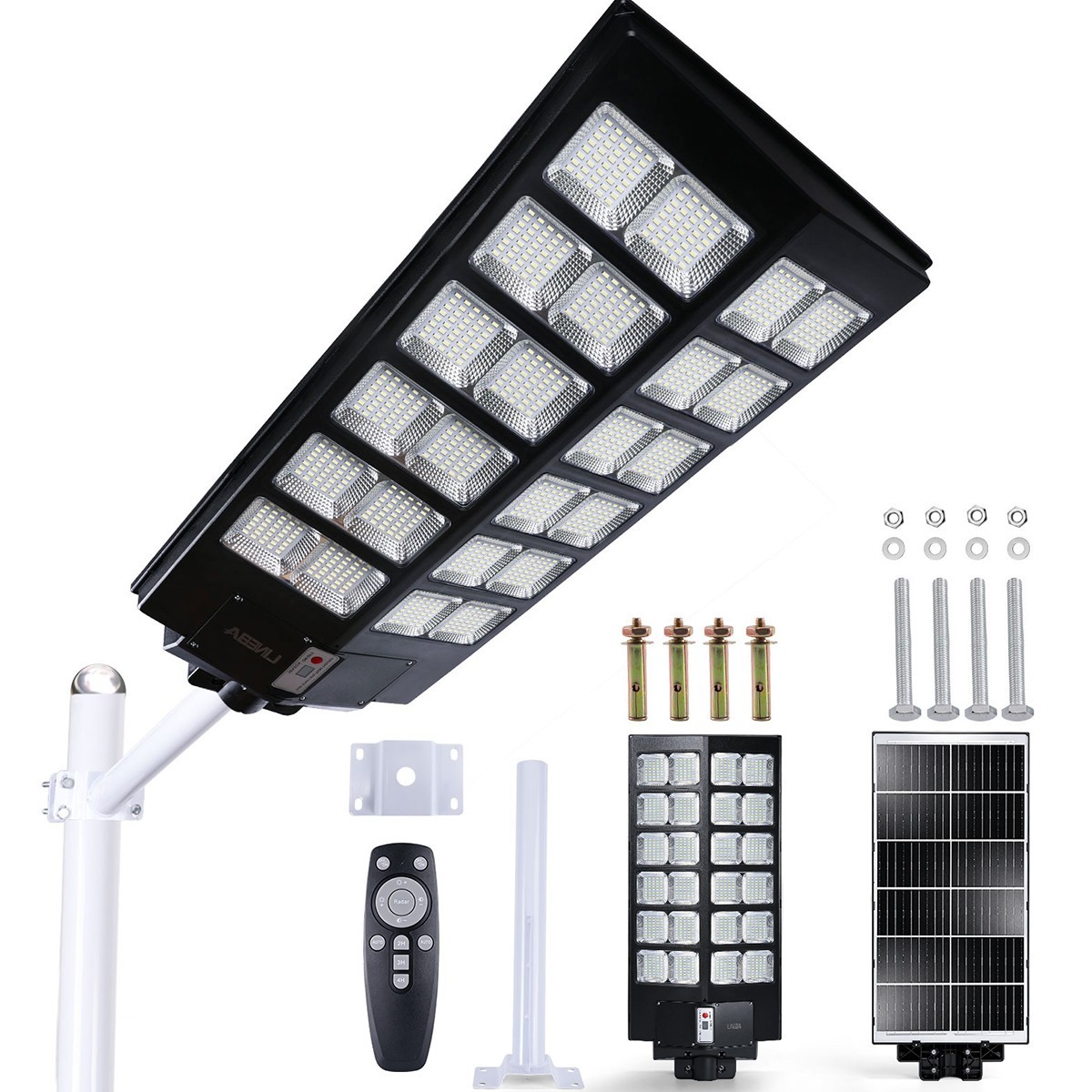 11000W Commercial Super Large Solar Street Lights Outdoor Dusk to Dawn Aluminium