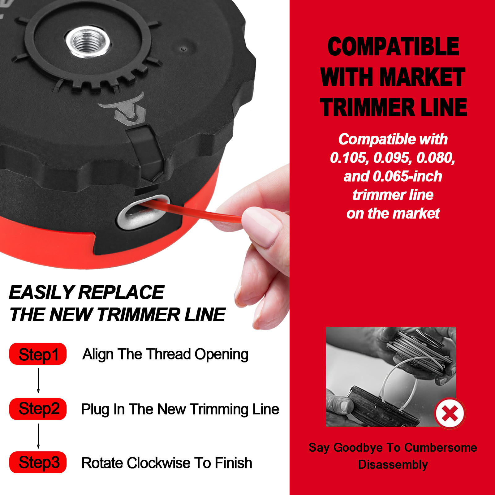 High Quality Trimmer Head Fits Milwaukee M18 String Trimmers Weed Eater Head