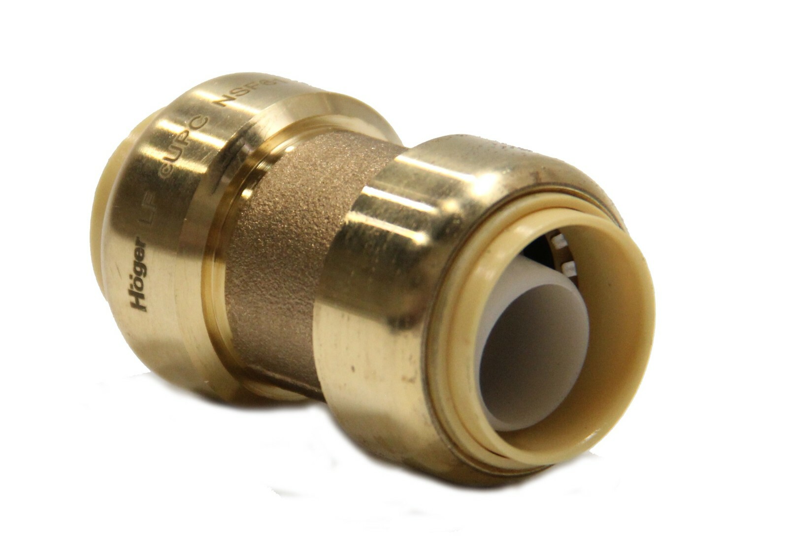 EFIELD 10 PCS 1/2″ X 1/2″ PUSH FIT COUPLINGS BRASS FITTINGS WITH CLIP, NO LEAD