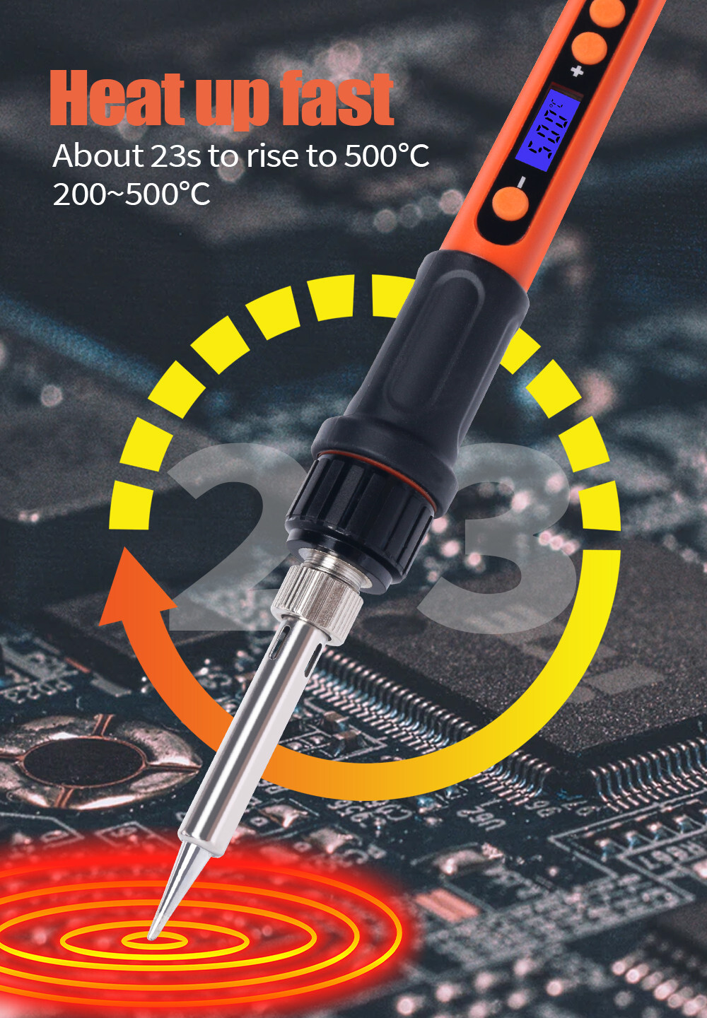 Soldering Station Kit Adjustable Temperature 100W Digital or 60W Analog Tool US