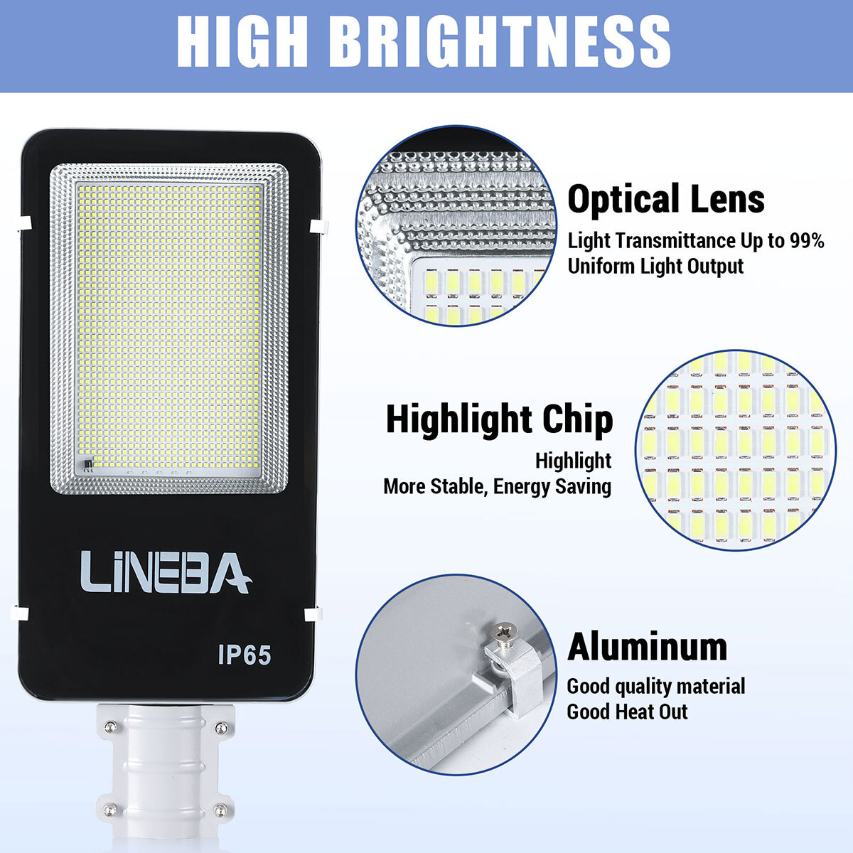 8800000000LM Commercial Solar Street Light Motion Sensor Backyard Road Wall Lamp