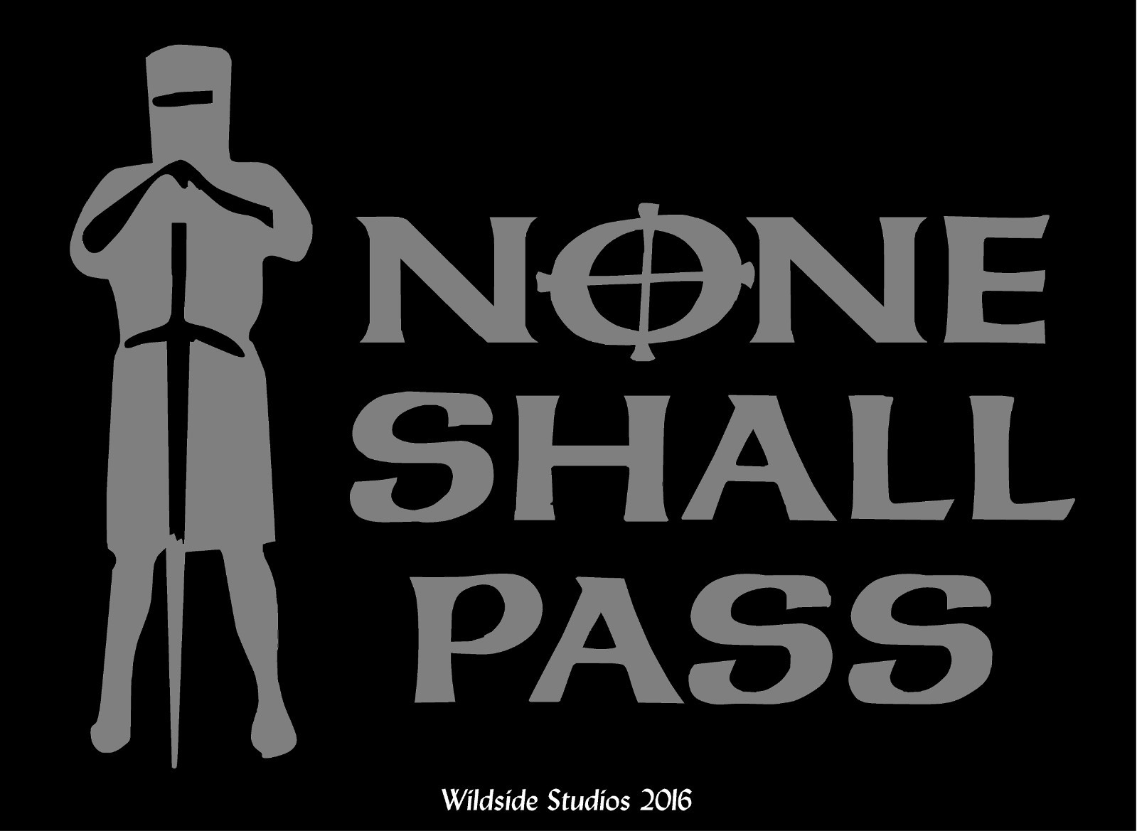None Shall Pass Decal Monty Python Quote car window funny vinyl sticker