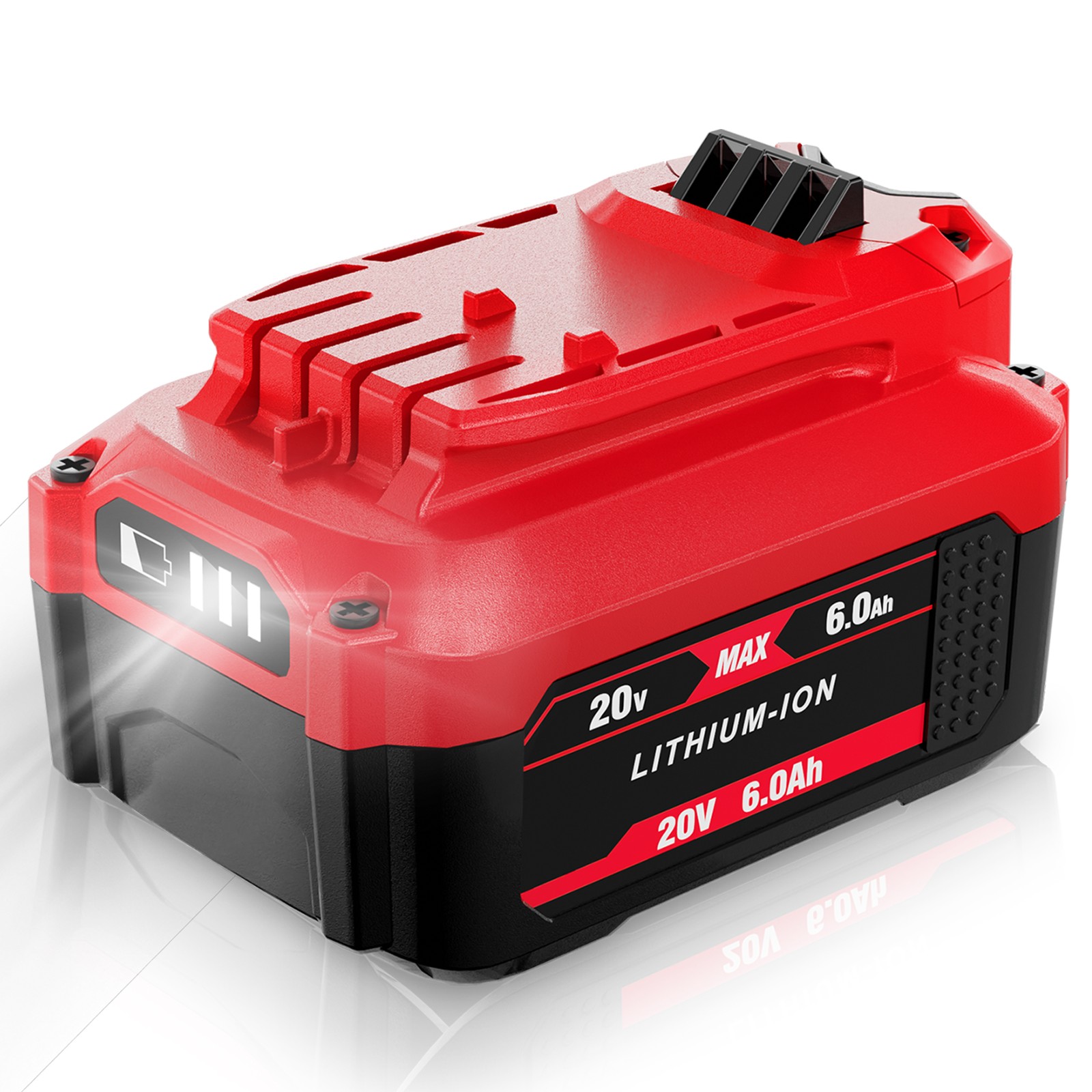 Pack 6.0Ah For Craftsman 20V Max V20 Lithium-Ion Battery CMCB206 CMCB204 CMCB202