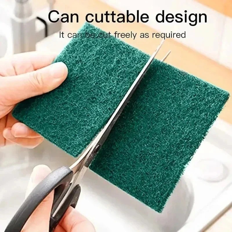 5/10/20/30Pcs Scrub Pads Household Kitchen Oil Removal Dishwashing Pads – NEW