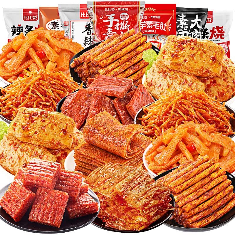 Chinese Latiao Snack Gift Package,multi-flavor Latiao Spicy Bar Spicy Block 292g